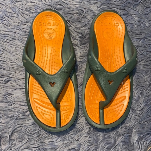 disney croc flip flops